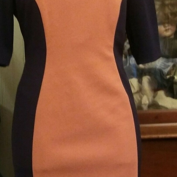 #10❤️(86) NEW CONNECTED APPAREL COLORBLOCK DRESS SIZE 10 - Picture 2 of 5